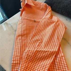 Ralph Lauren Orange Gingham Shirt